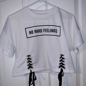 Lace up crop top